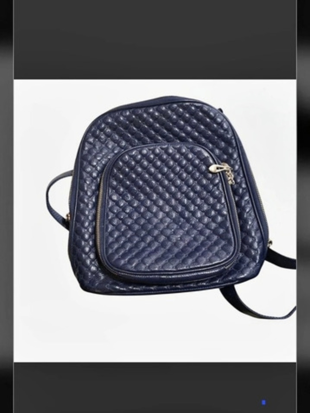 Quilted Backpack in Black Like New